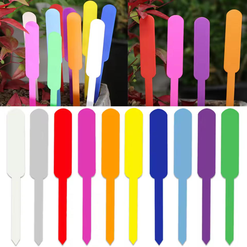 Garden Label Marker - 100 Etiquetas de Plástico Impermeables para