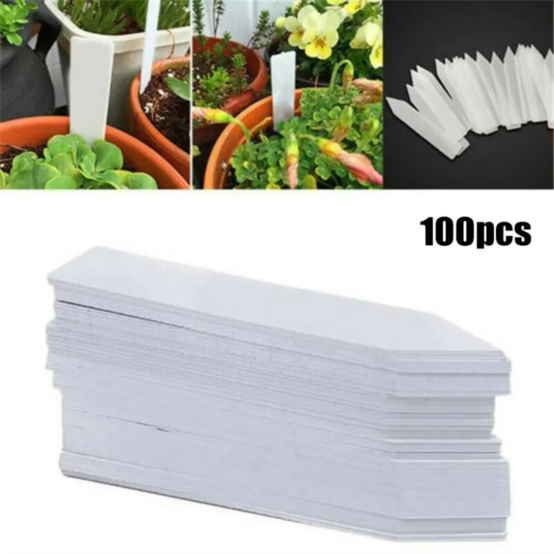 Garden Label Marker - 100 etiquetas de plástico para plantas,
