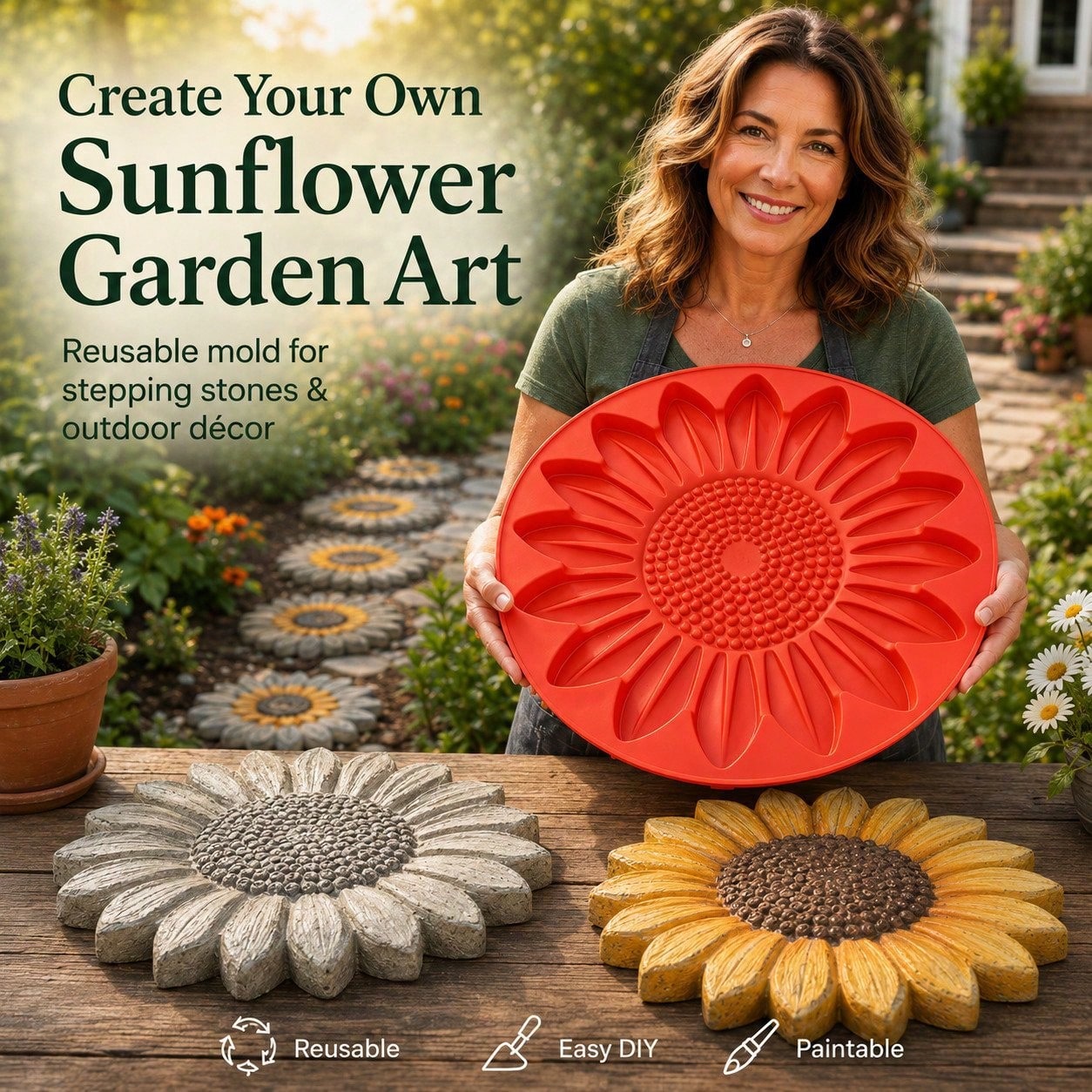 Gardening Tools Gift Ideas - Molde para adoquines con diseño de