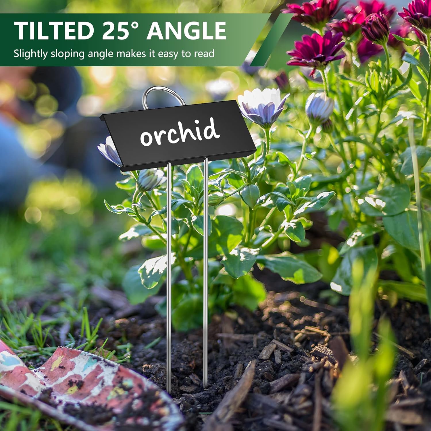 5 Etiquetas Metálicas Impermea - Garden Label Marker reseña y precio