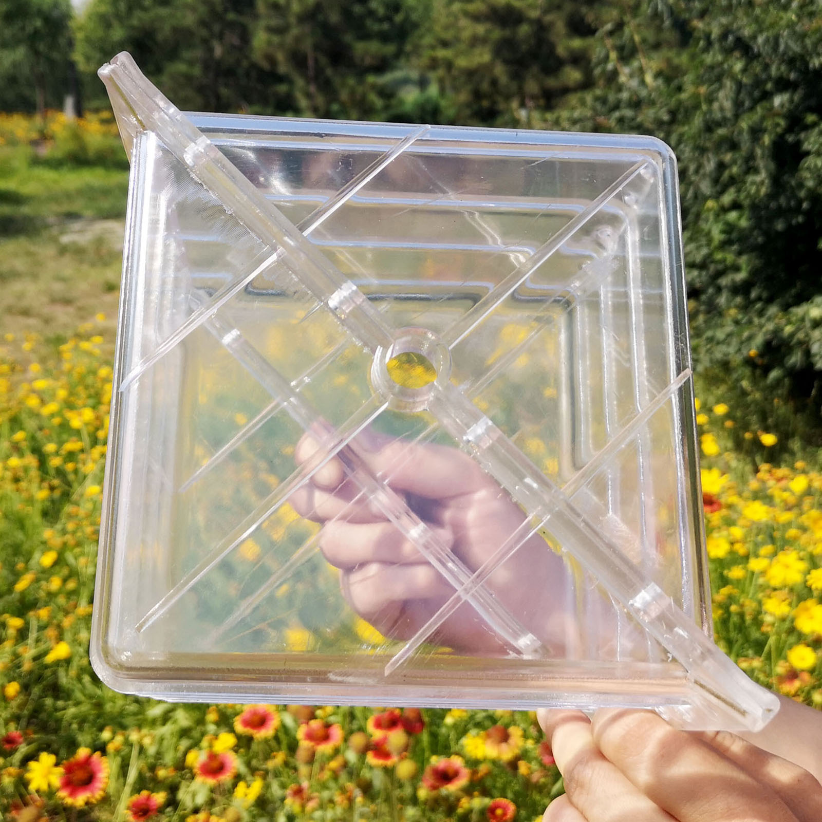 Molde cuadrado para crecimient - Gardening Tools Unique reseña y precio