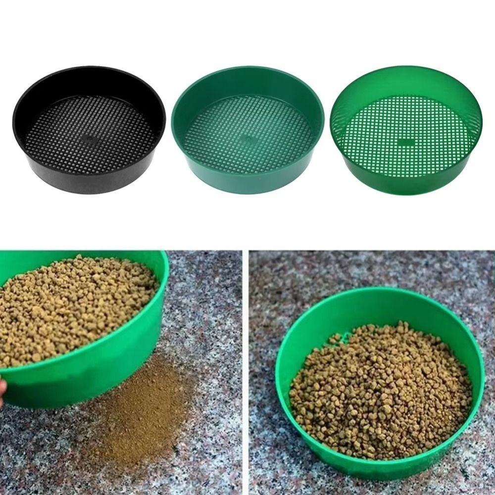 Tamiz de plástico para tierra, - Garden Sieve Soil reseña y precio