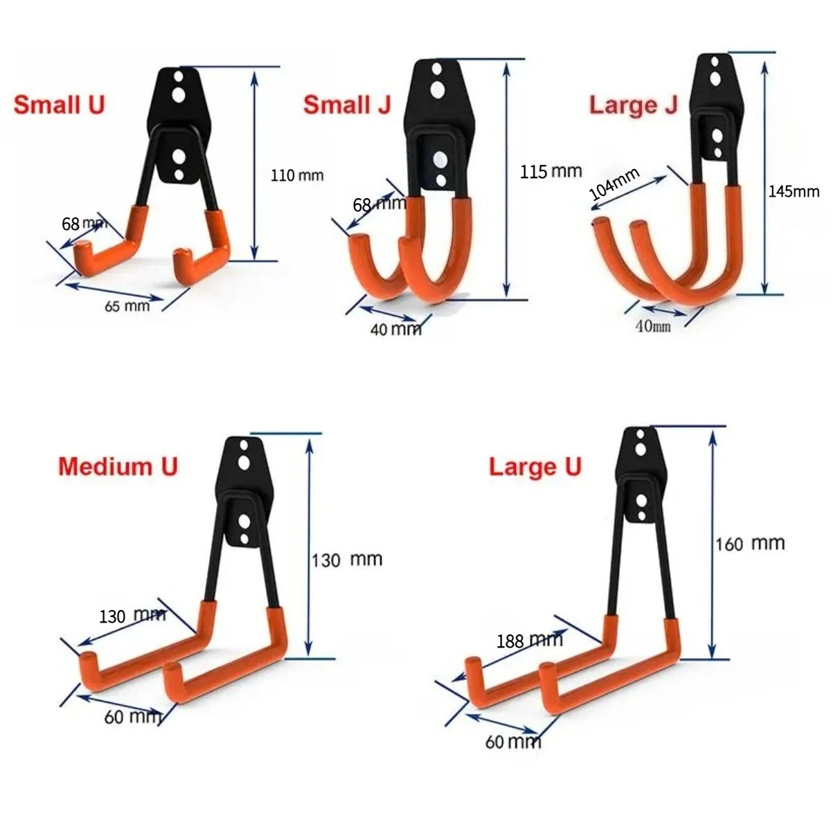 Gancho de pared metálico de al - Gardening Tools Organiser reseña y precio